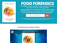 Tablet Screenshot of foodforensics.com